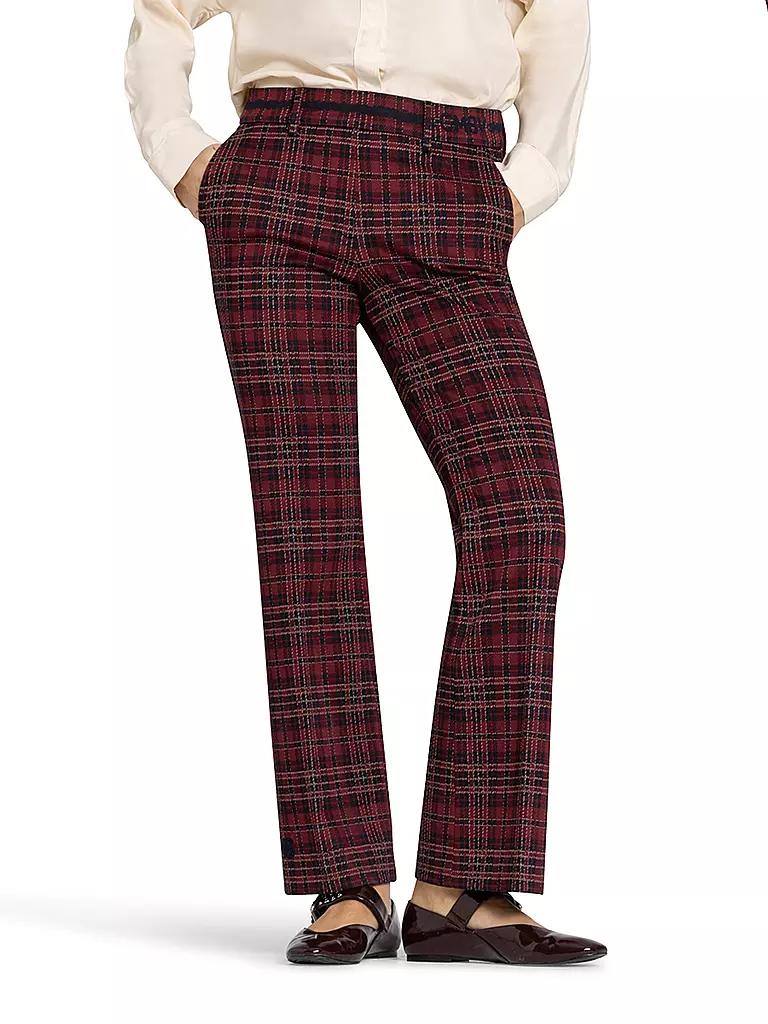 CAMBIO | Pantalones acampanados FRANCOISE CROPPED | dunkelrot