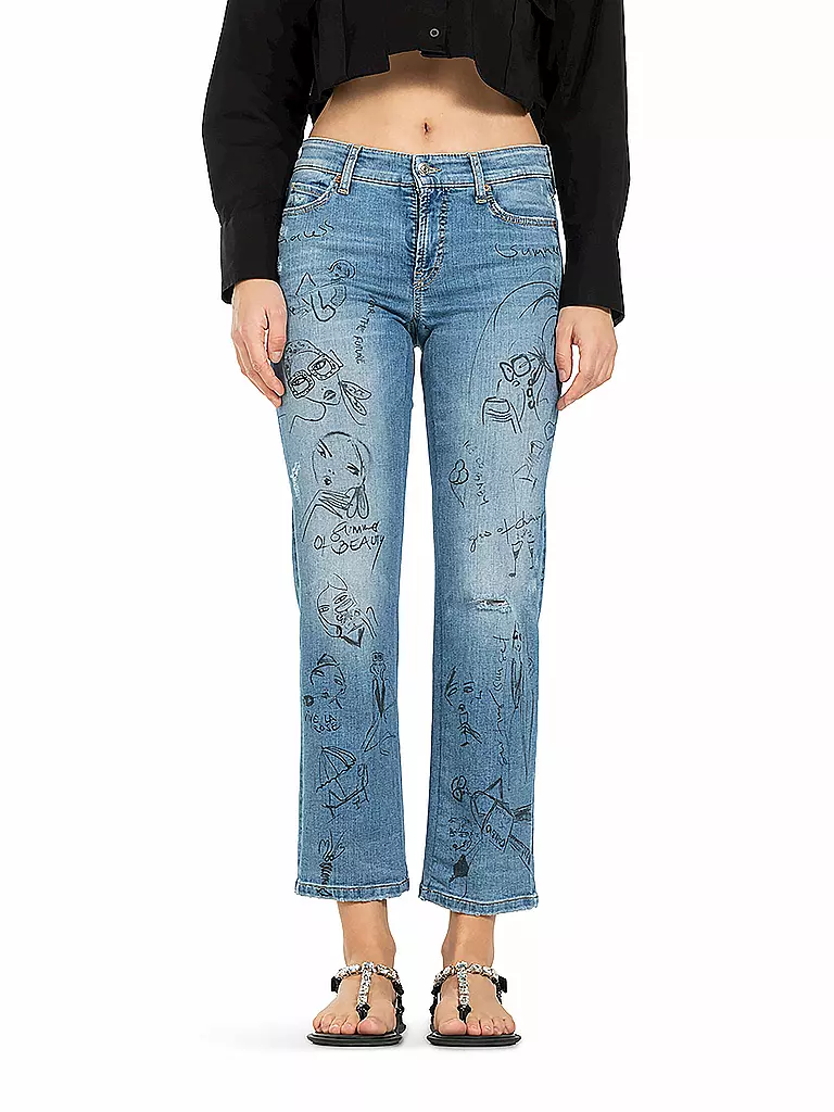 CAMBIO | Vaqueros Slim Fit 7/8 PARIS | Azul