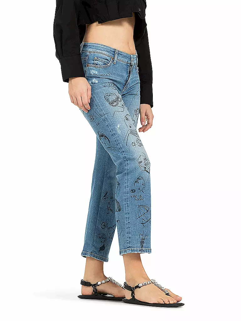 CAMBIO | Vaqueros Slim Fit 7/8 PARIS | Azul