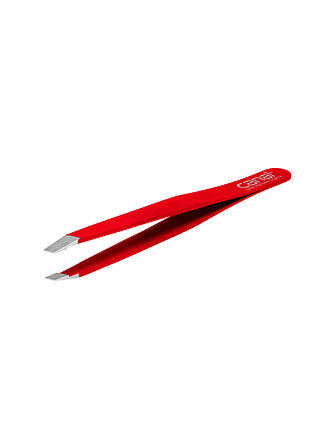 CANAL | Pinza de depilar inoxidable/inclinada 95mm (Rojo) 2011