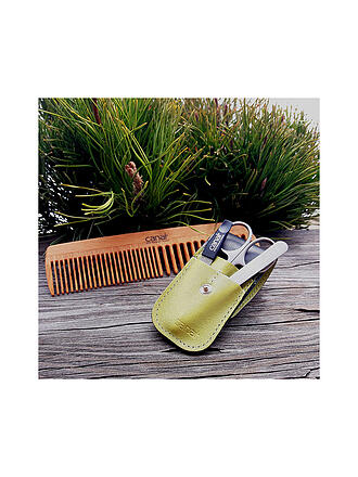 CANAL | Estuche con botón a presión de 3 piezas (Amarillo) 5376