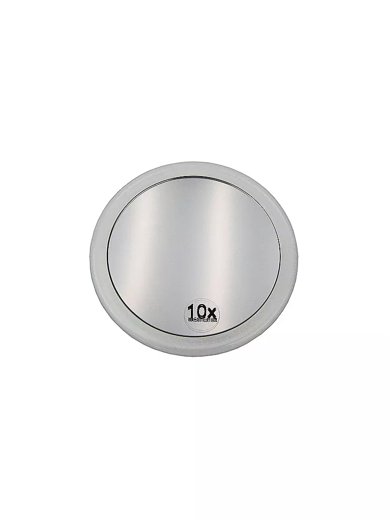 CANAL | Espejo con aumento de 10x, Ø 15 cm, 2 ventosas, acrílico | Sin color