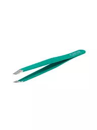 CANAL | Pinza de depilar inoxidable/inclinada 95 mm (Verde) 2069 | Verde