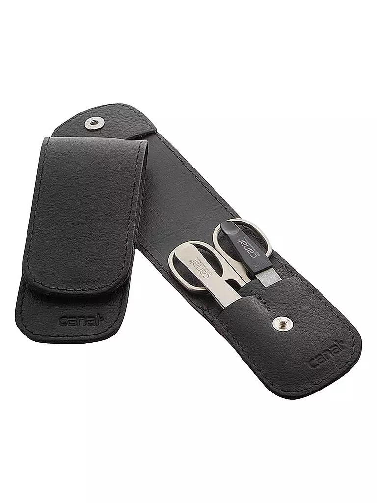 CANAL | Stecketui con botón de presión, 3 piezas (Negro) 5376 | Negro