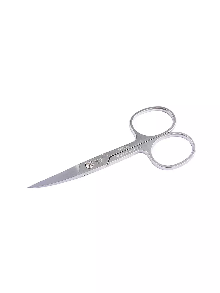 CANAL | Tijeras para uñas de los pies con microdentado, curvadas, inoxidables, 105 mm 1105-01 | Plata