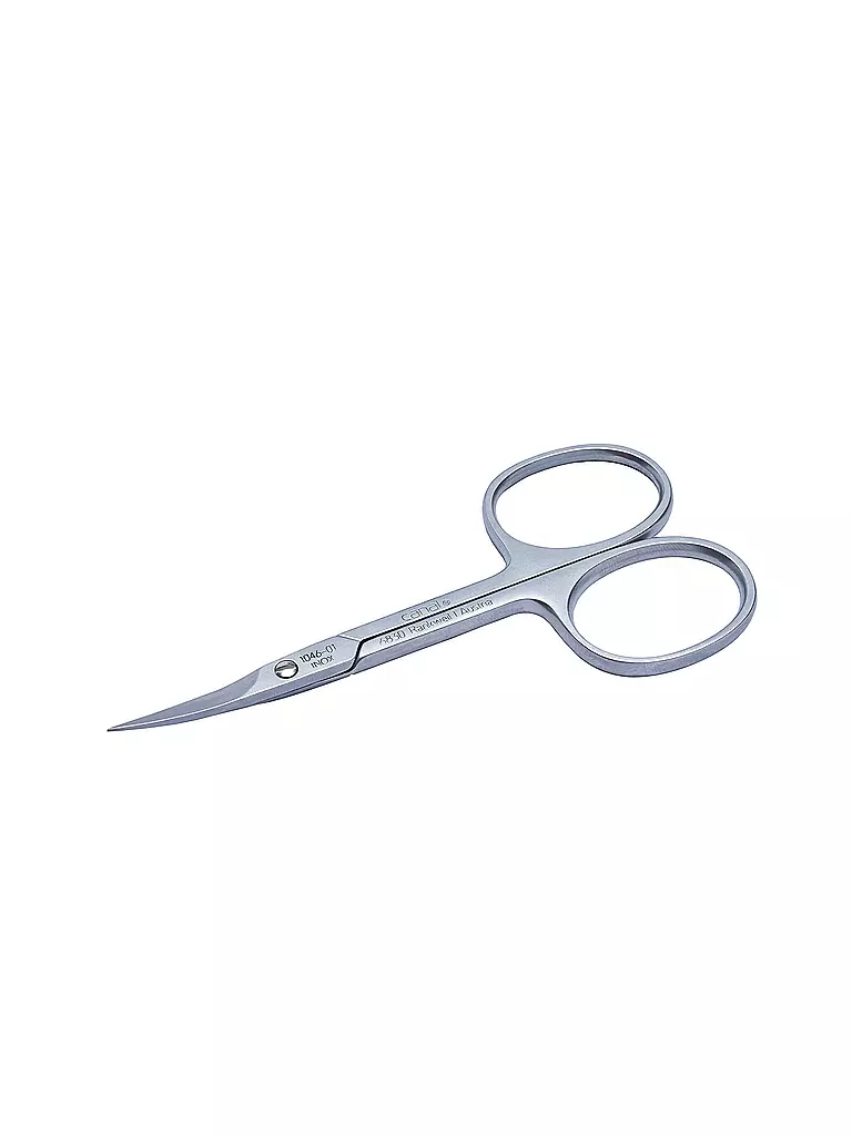 CANAL | Tijeras para uñas y cutículas, curvadas, inoxidables, 90 mm 1046-01 | silber