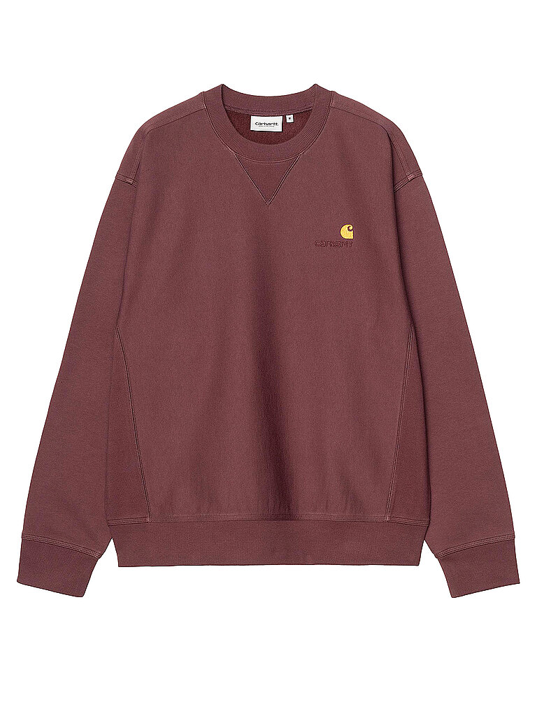 Carhartt WIP Sudadera AMERICAN SCRIPT rojo oscuro