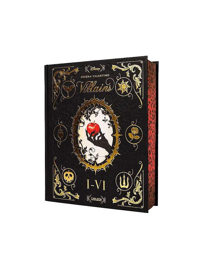 CARLSEN VERLAG | Buch - Disney Villains: Villains Band I-VI: Luxusausgabe mit Farbschnitt im düsteren Dark-Fantasy-Setting Valentino, Serena | 