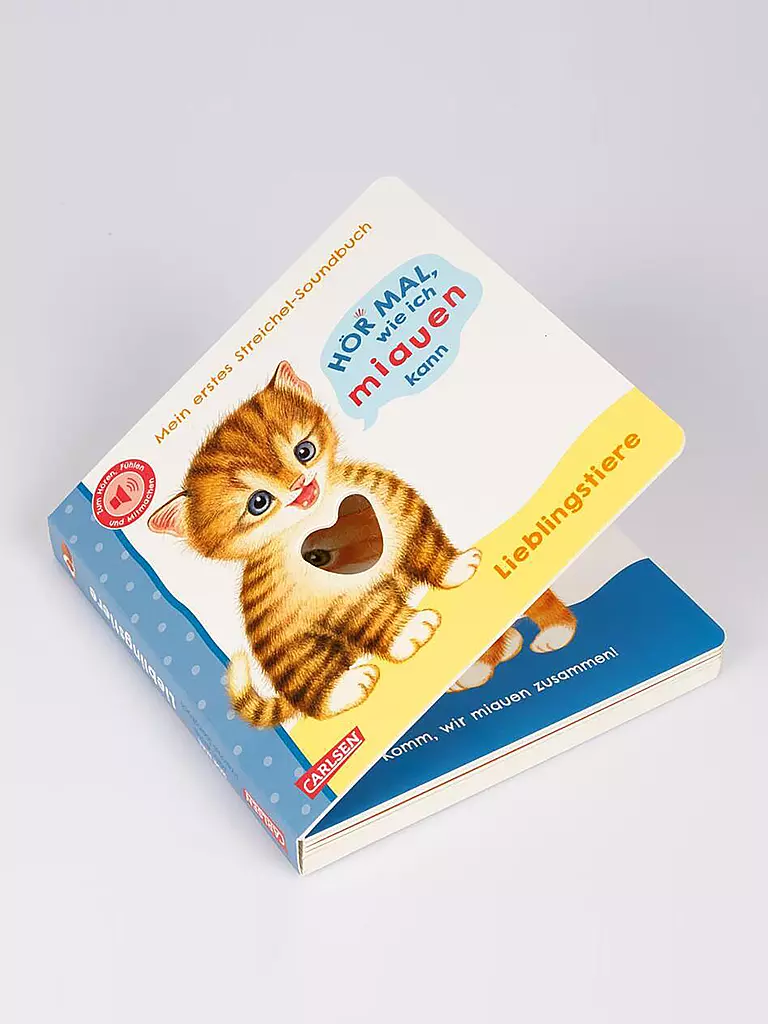 CARLSEN VERLAG | Escucha cómo puedo maullar (Mi primer libro de sonidos para acariciar 2) | Sin color