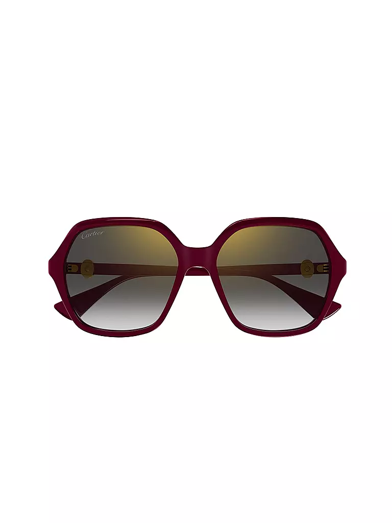 CARTIER | Gafas de sol CT0470S | Rojo oscuro