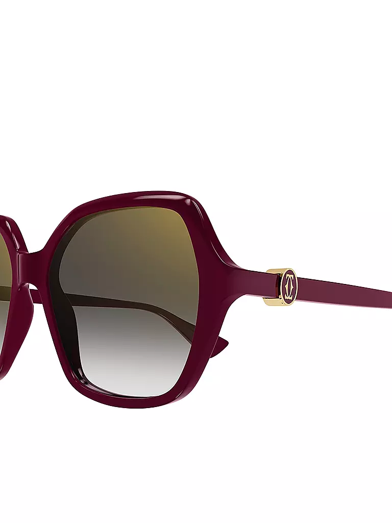 CARTIER | Gafas de sol CT0470S | Rojo oscuro