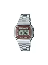 CASIO | Reloj VINTAGE plateado marrón A168WA-5AYES | Plata