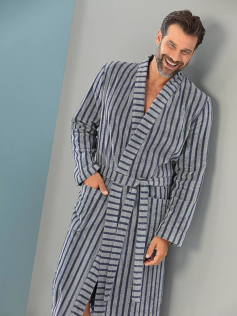 CAWÖ | Bata de baño para hombre | Gris claro