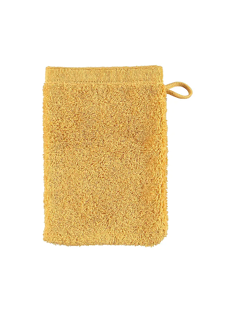 CAWÖ | Guante de baño 16x22cm C LIFESTYLE Scotch | Amarillo