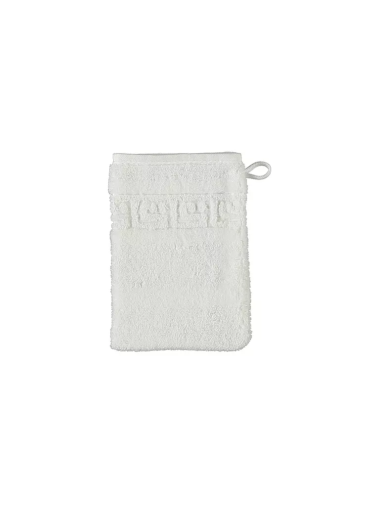 CAWÖ | Guante de baño NOBLESSE 16x22cm Blanco | Blanco