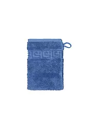 CAWÖ | Guante de baño NOBLESSE 16x22cm Blanco | Azul