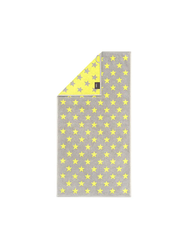 CAWÖ | Toalla de tocador NEW STAR 30x50cm Platino/Lima | Amarillo