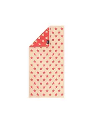 CAWÖ | Toalla NEW STAR 50x100cm Beige/Basalto | Rojo