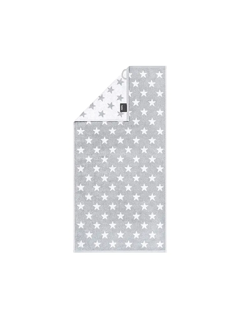 CAWÖ | Toalla NEW STAR 50x100cm Platino/Blanco | Blanco