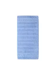 CAWÖ | Toalla NOBLESSE 50x100cm Salmón | Azul claro