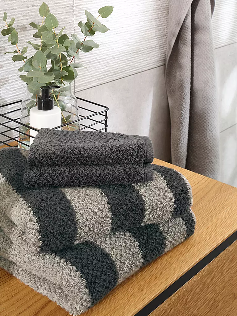 CAWÖ | Toalla PURE STRIPE 50x100cm Basalto | Gris