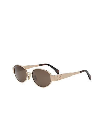 CELINE | Gafas de sol ovaladas doradas Metal Triomphe