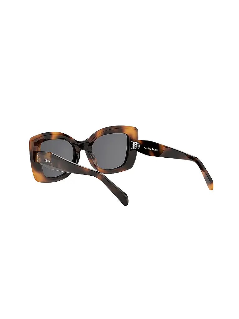 CELINE | CELINE 3 Dots schwarze eckige Sonnenbrille | Marrón