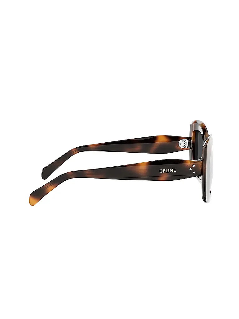 CELINE | CELINE 3 Dots schwarze eckige Sonnenbrille | Marrón