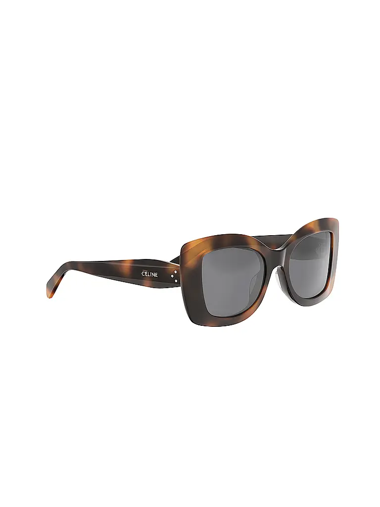 CELINE | CELINE 3 Dots schwarze eckige Sonnenbrille | Marrón