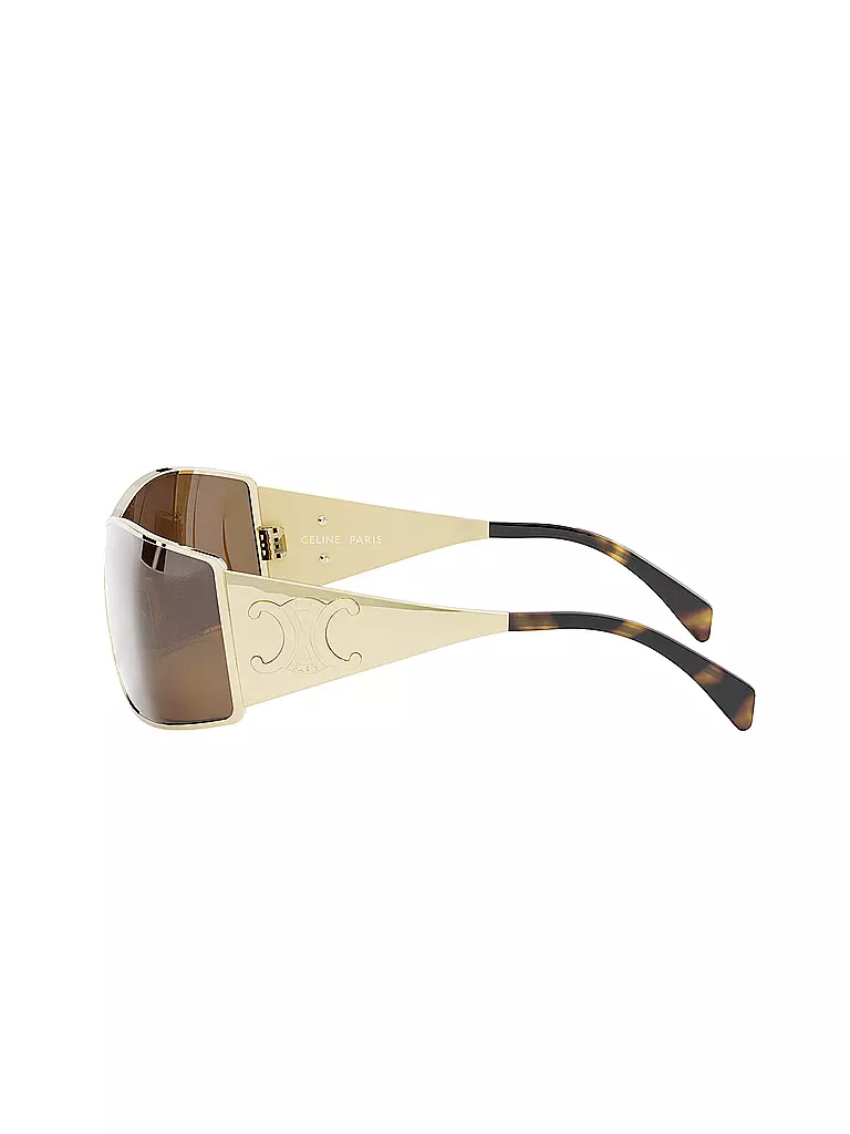 CELINE | Gafas de sol doradas Maxi Metal Triomphe Mask |