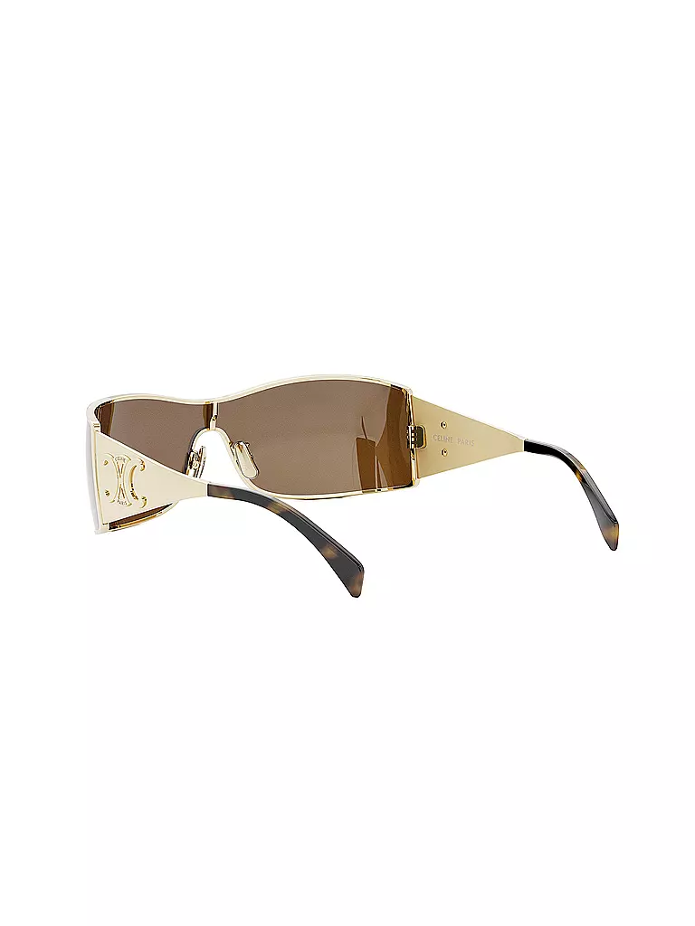 CELINE | Gafas de sol doradas Maxi Metal Triomphe Mask |