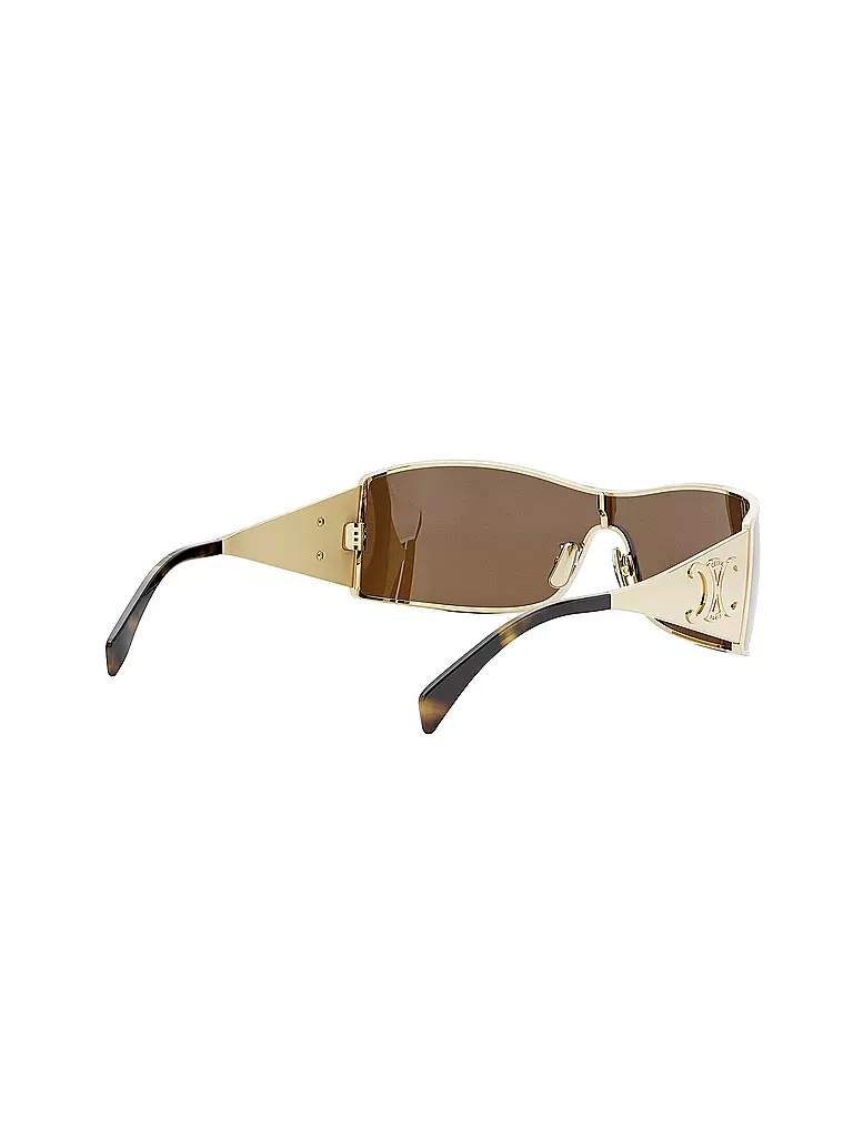 CELINE | Gafas de sol doradas Maxi Metal Triomphe Mask |