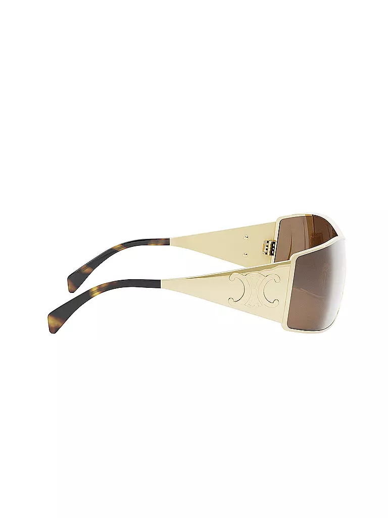 CELINE | Gafas de sol doradas Maxi Metal Triomphe Mask |