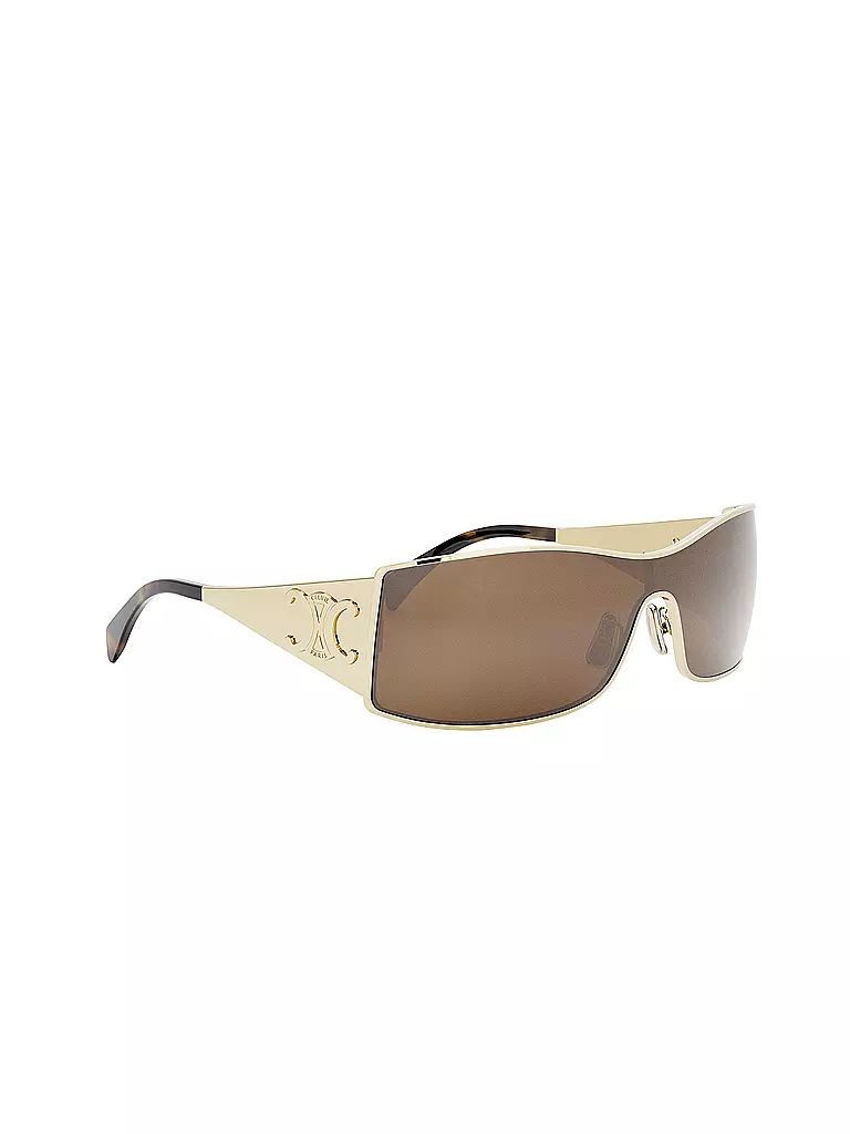 CELINE | Gafas de sol doradas Maxi Metal Triomphe Mask |