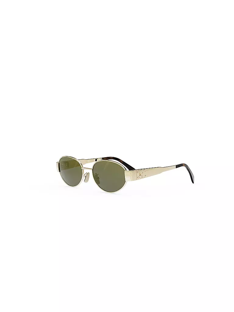 CELINE | Gafas de sol ovaladas doradas Metal Triomphe | Oro
