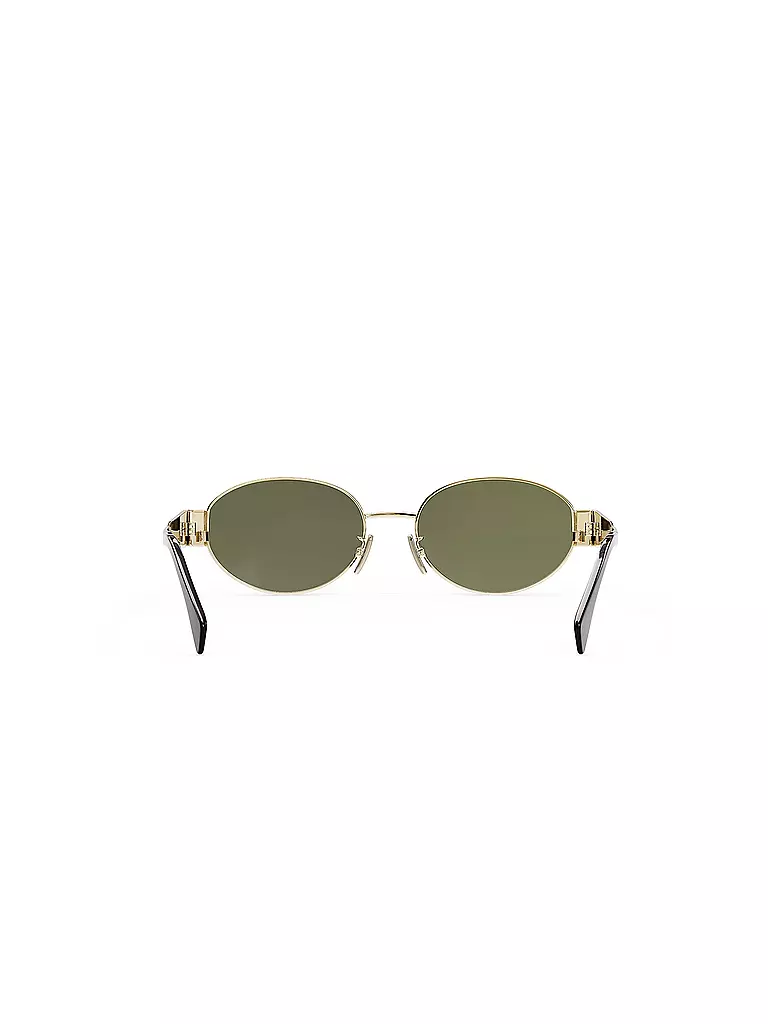 CELINE | Gafas de sol ovaladas doradas Metal Triomphe | 