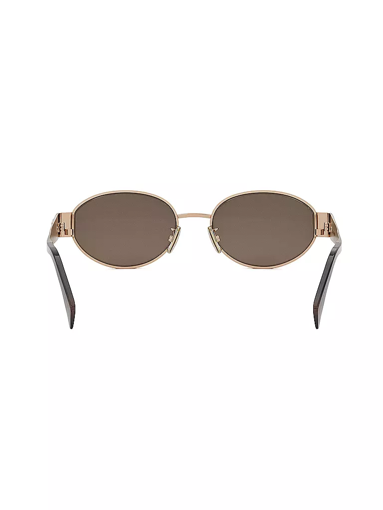 CELINE | Gafas de sol ovaladas doradas Metal Triomphe |