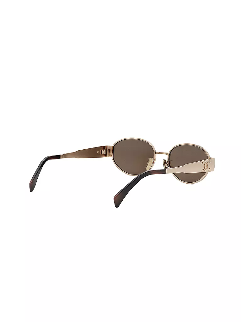 CELINE | Gafas de sol ovaladas doradas Metal Triomphe |