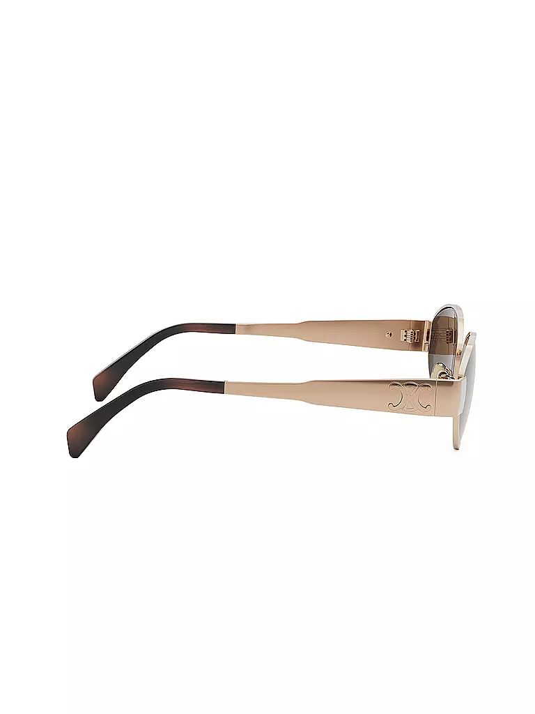 CELINE | Gafas de sol ovaladas doradas Metal Triomphe |