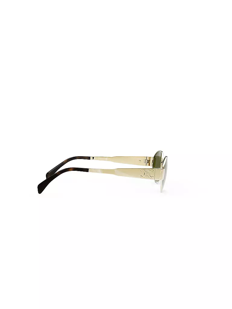 CELINE | Gafas de sol ovaladas doradas Metal Triomphe | 