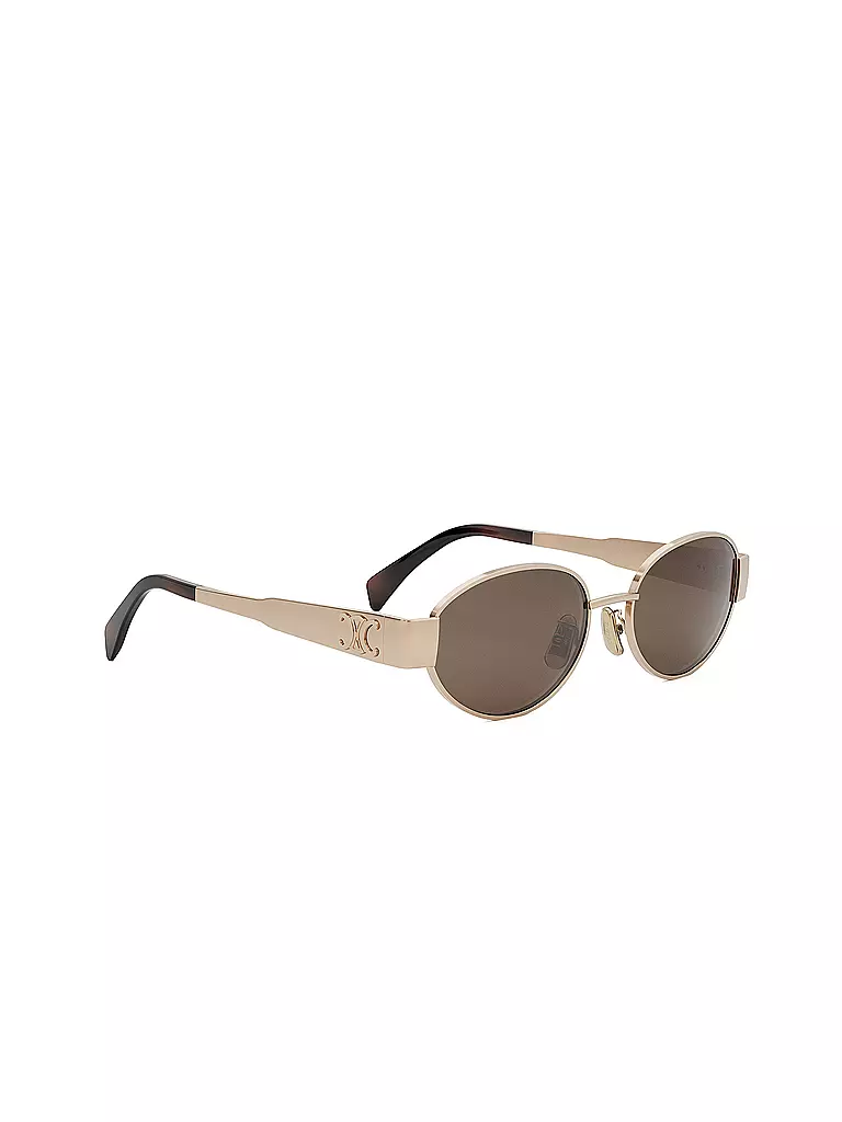 CELINE | Gafas de sol ovaladas doradas Metal Triomphe |