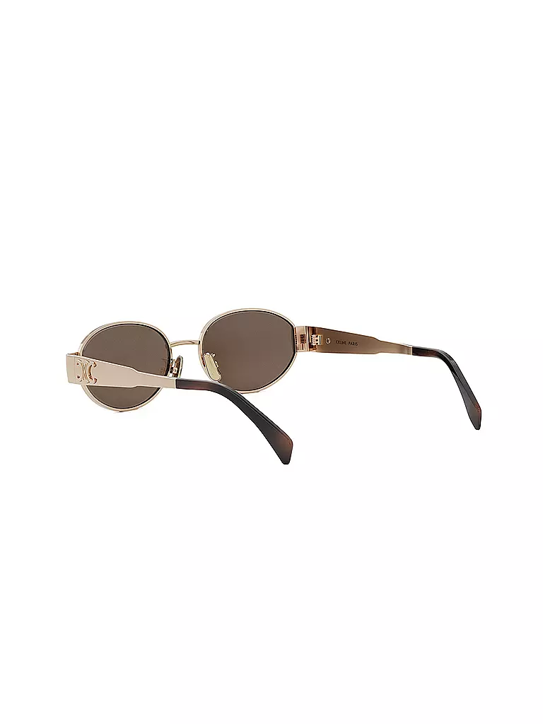 CELINE | Gafas de sol ovaladas doradas Metal Triomphe |