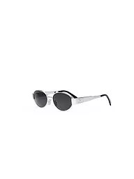 CELINE | Gafas de sol ovaladas negras Metal Triomphe | Plata