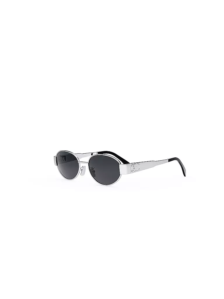 CELINE | Gafas de sol ovaladas Metal Triomphe plateadas | Plata