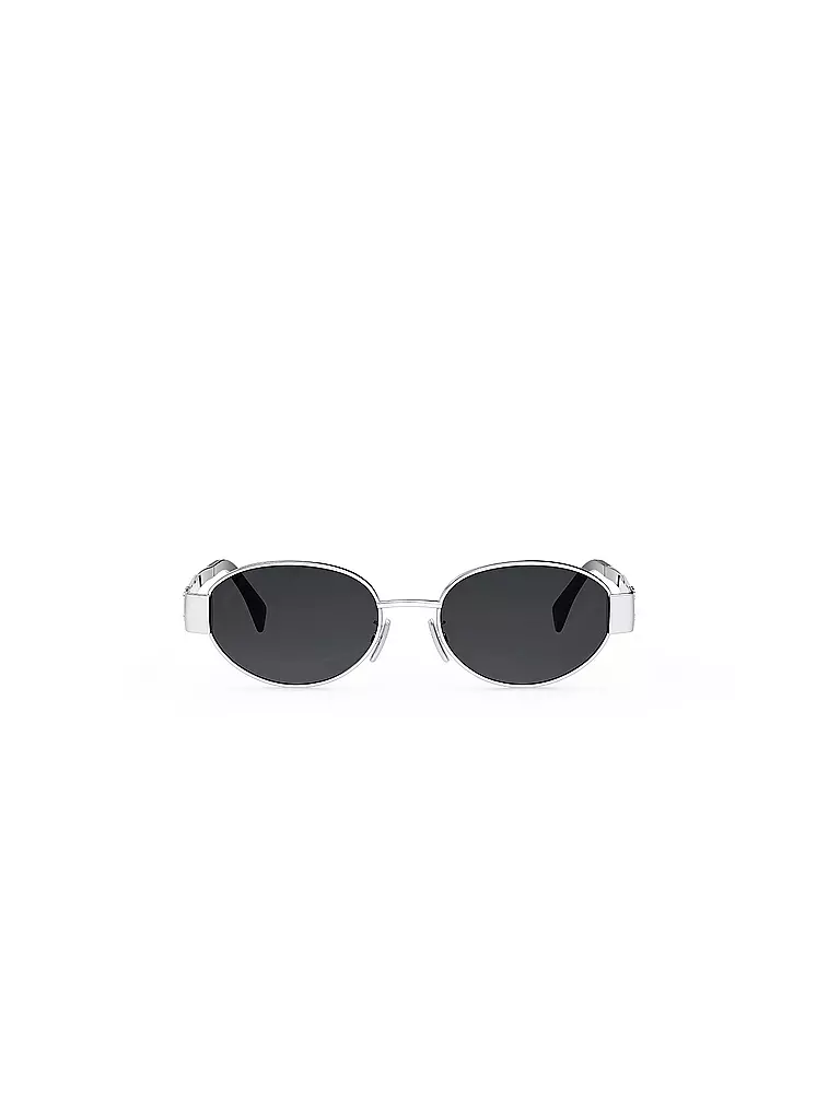 CELINE | Gafas de sol ovaladas Metal Triomphe plateadas |