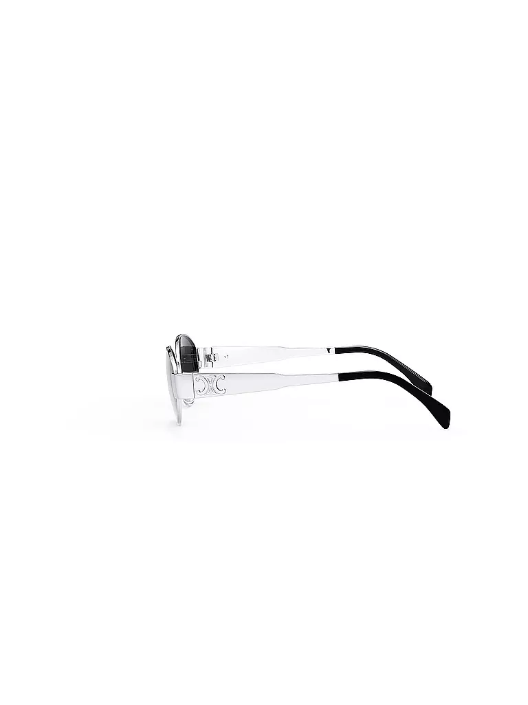 CELINE | Gafas de sol ovaladas Metal Triomphe plateadas |