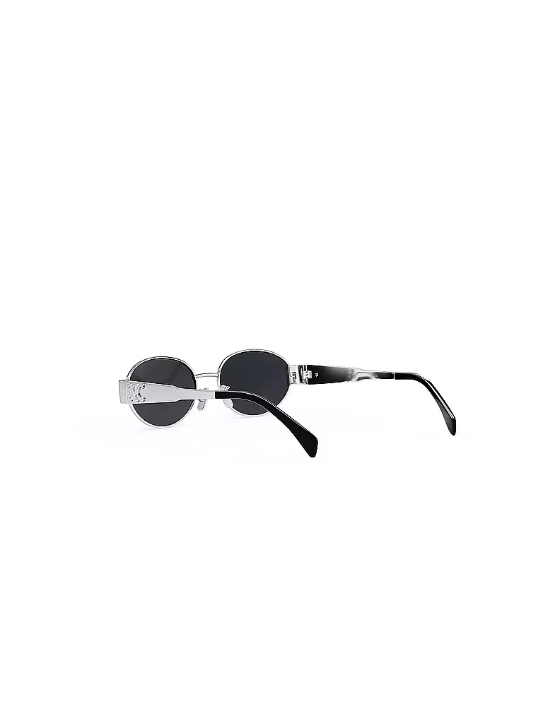 CELINE | Gafas de sol ovaladas Metal Triomphe plateadas |