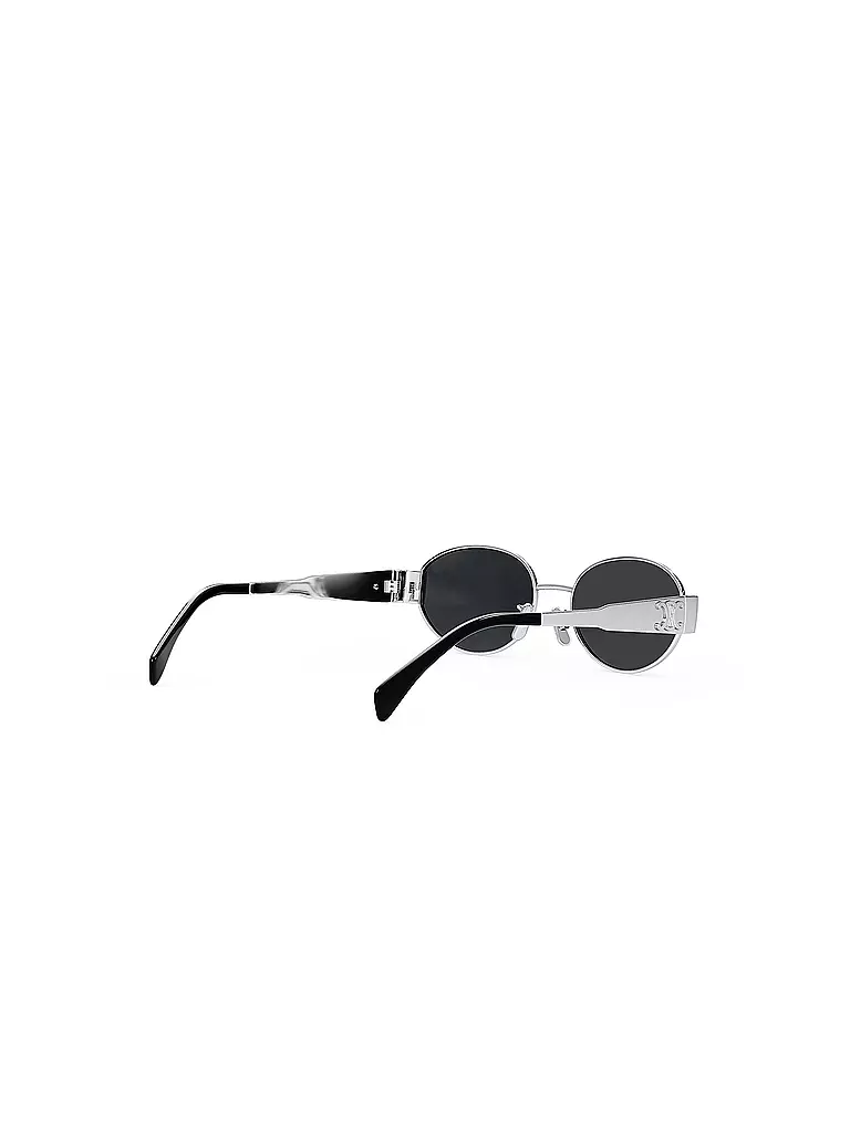 CELINE | Gafas de sol ovaladas Metal Triomphe plateadas |