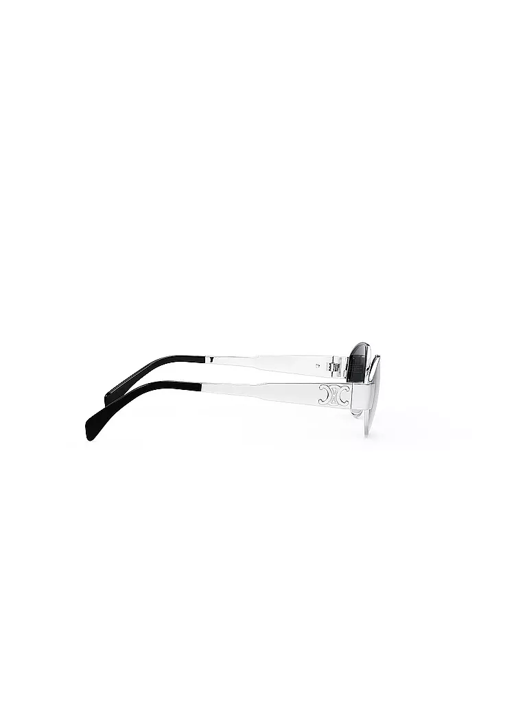 CELINE | Gafas de sol ovaladas Metal Triomphe plateadas |