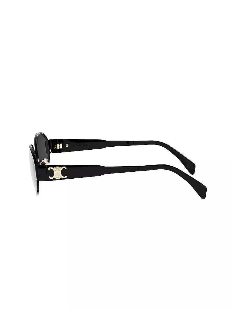CELINE | Gafas de sol ovaladas negras Metal Triomphe | 